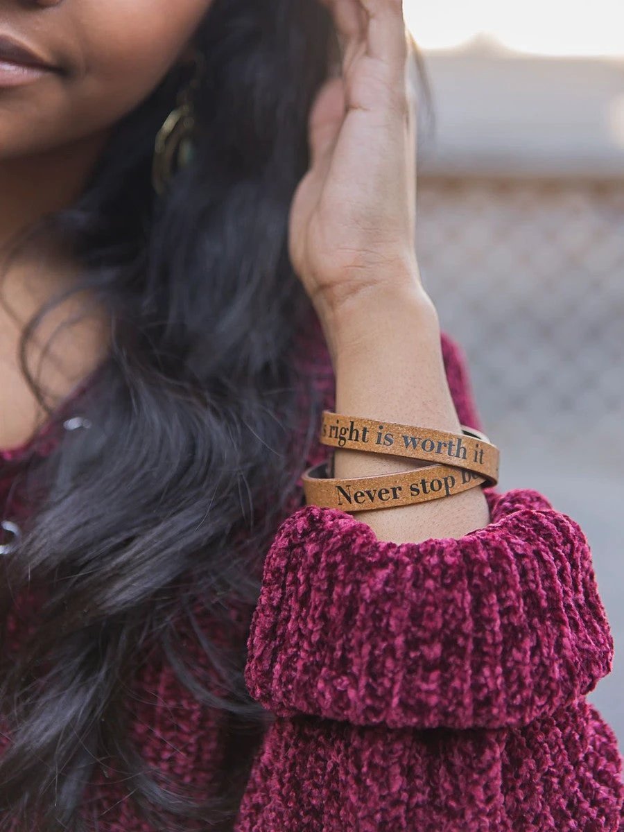 Fight For What's Right Bracelet by Fair Anita