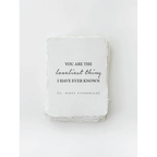 "You are the loveliest thing I have ever known" Love Card by White Cliff Studio