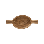 Decorative Paulownia Wood Tray with Handles by White Cliff Studio