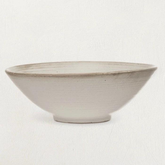 White Matte Stoneware Glazed Bowl by White Cliff Studio