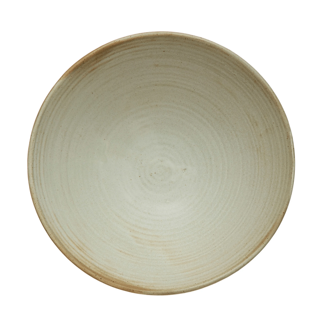 White Matte Stoneware Glazed Bowl by White Cliff Studio