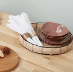 Riley Cloth Napkins, Set of 4, White by White Cliff Studio