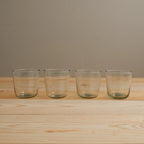 Ruffle Rocks Clear Drinking Glass by White Cliff Studio