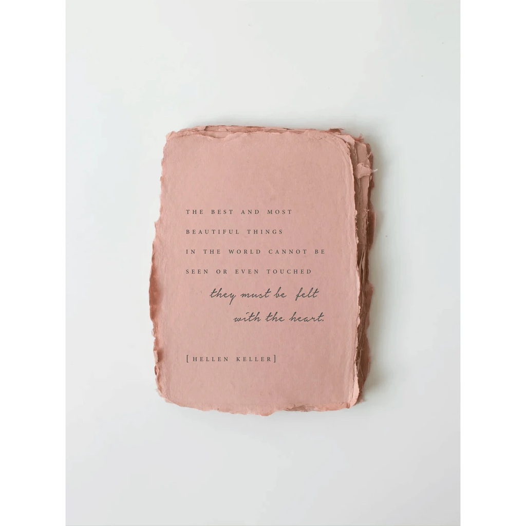 "Felt By The Heart" Love/Friendship Greeting Card