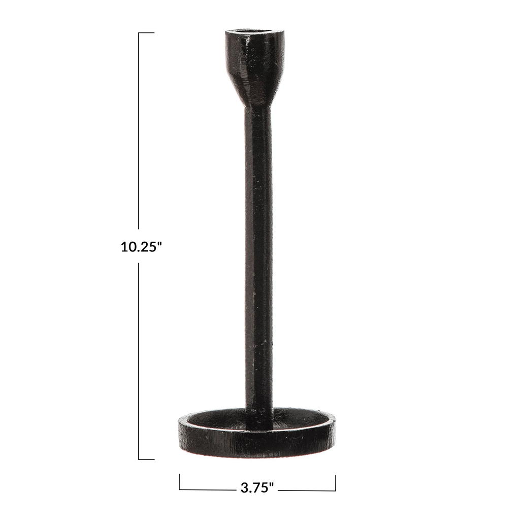 Cast Iron Taper Candle Holder by White Cliff Studio