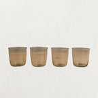 Ruffle Rocks Clear Drinking Glass by White Cliff Studio