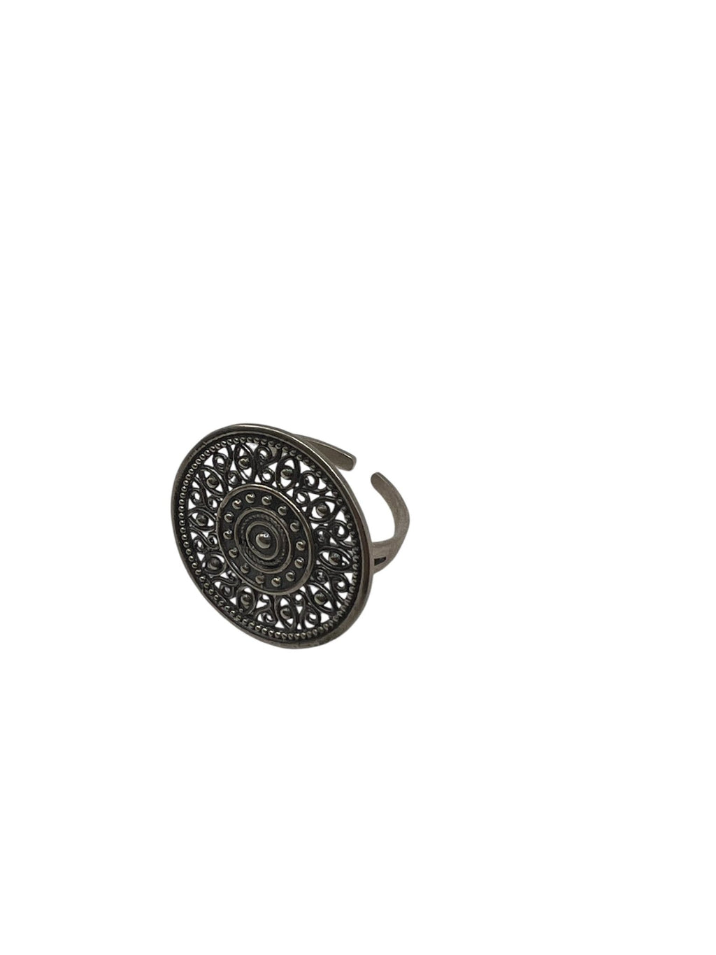 Filigree Mandala Silver Ring Silver Ring La Vie Bien Filigree Mandala Silver Ring