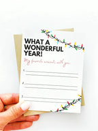 Fill in the Blank Favorite Moments Holiday Card by Five Dot Post