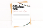Fill in the Blank Favorite Moments Holiday Card by Five Dot Post