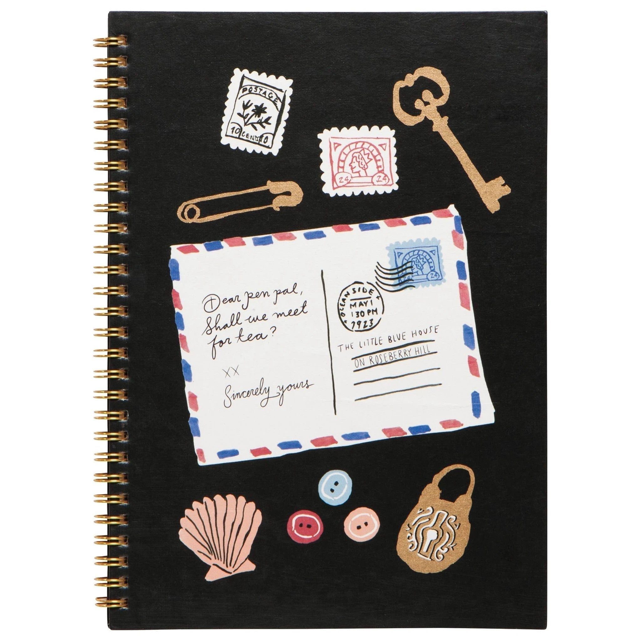 Finders Keepers Ring Bond Hardcover Notebook | Spiral Lined Journal | 144 Lined Pages by The Bullish Store