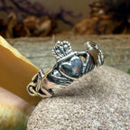Finnea Irish Claddagh Ring in Sterling Silver Ring La Vie Bien Finnea Irish Claddagh Ring in Sterling Silver