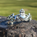 Finnea Irish Claddagh Ring in Sterling Silver Ring La Vie Bien Finnea Irish Claddagh Ring in Sterling Silver