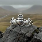 Finnea Irish Claddagh Ring in Sterling Silver Ring La Vie Bien Finnea Irish Claddagh Ring in Sterling Silver