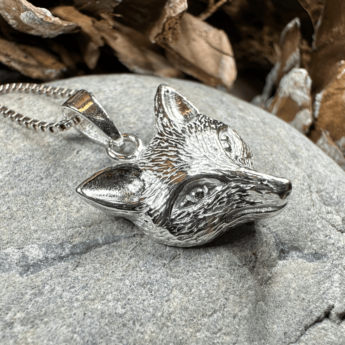 Fiona Fox Necklace in Sterling Silver Pendant La Vie Bien Fiona Fox Necklace in Sterling Silver