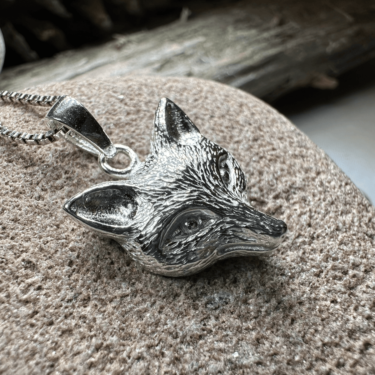 Fiona Fox Necklace in Sterling Silver Pendant La Vie Bien Fiona Fox Necklace in Sterling Silver