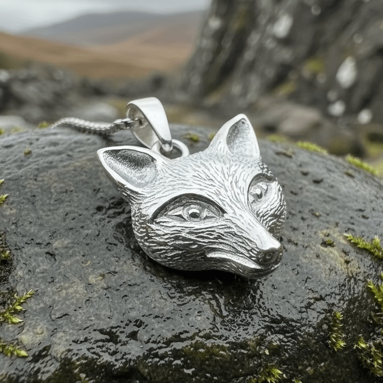 Fiona Fox Necklace in Sterling Silver Pendant La Vie Bien Fiona Fox Necklace in Sterling Silver