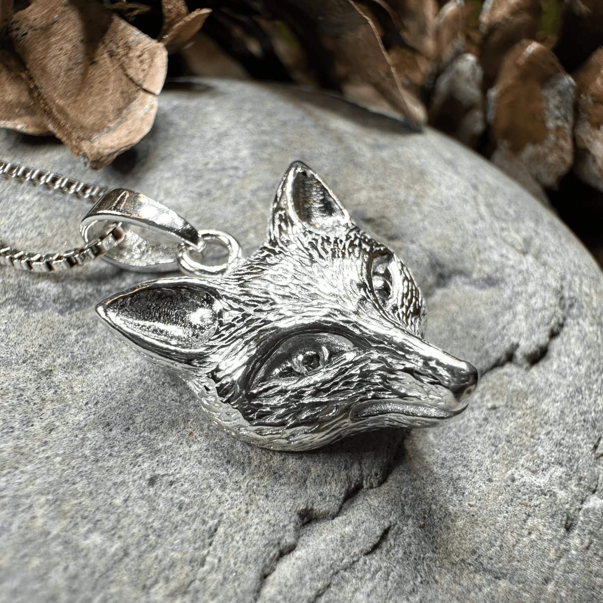 Fiona Fox Necklace in Sterling Silver Pendant La Vie Bien Fiona Fox Necklace in Sterling Silver