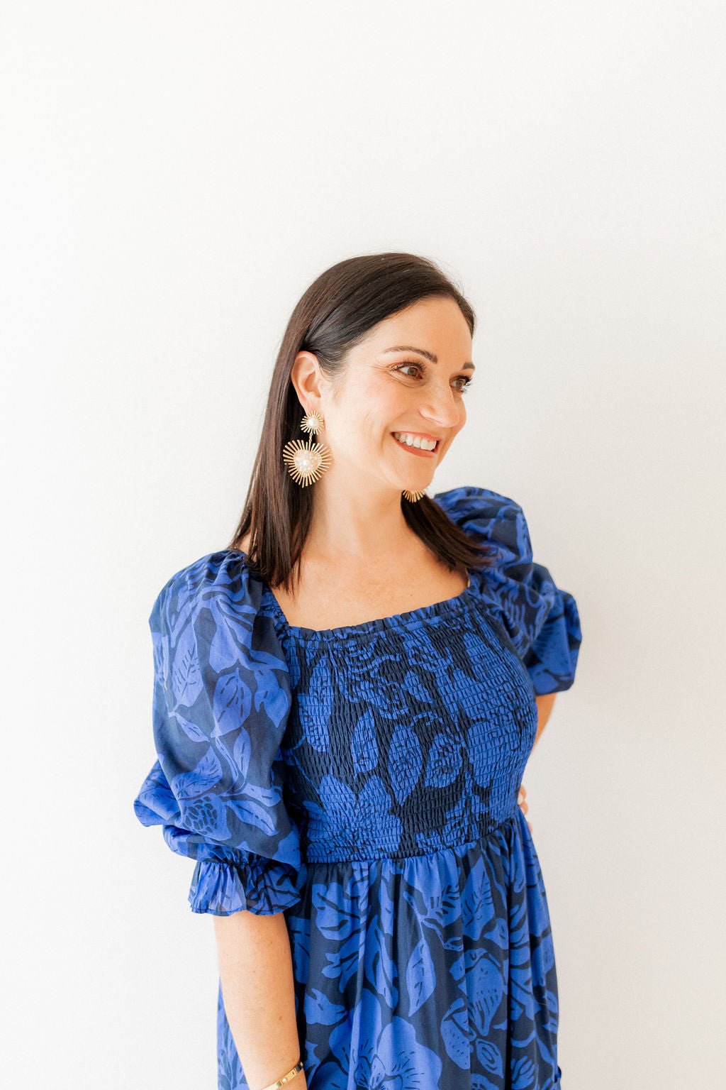 Fiona Statement Earrings - Pearl