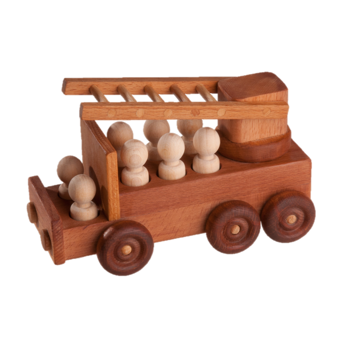 Wooden Fire Truck Toy