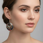 Firedancer Celtic Spiral Copper Earrings Dangle Earrings La Vie Bien Firedancer Celtic Spiral Copper Earrings