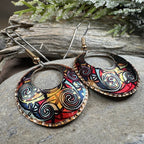 Firedancer Celtic Spiral Copper Earrings Dangle Earrings La Vie Bien Firedancer Celtic Spiral Copper Earrings