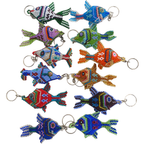 Fish Seed Bead Keychain | Hand Beaded Fair Trade Keychain - Guatemala Keychains La Vie Bien Fish Seed Bead Keychain | Hand Beaded Fair Trade Keychain - Guatemala