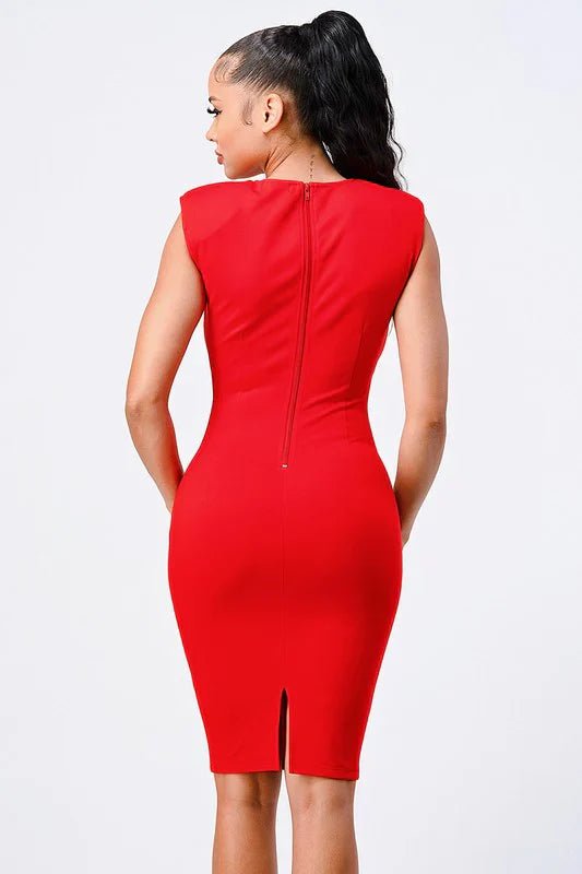 Fishnet Bodycon Midi Dress Dress La Vie Bien Fishnet Bodycon Midi Dress