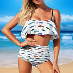 Fishy business Ruffle Tankini Swimsuit by SALE-Personal Design