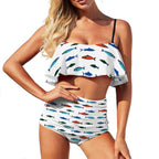 Fishy business Ruffle Tankini Swimsuit by SALE-Personal Design