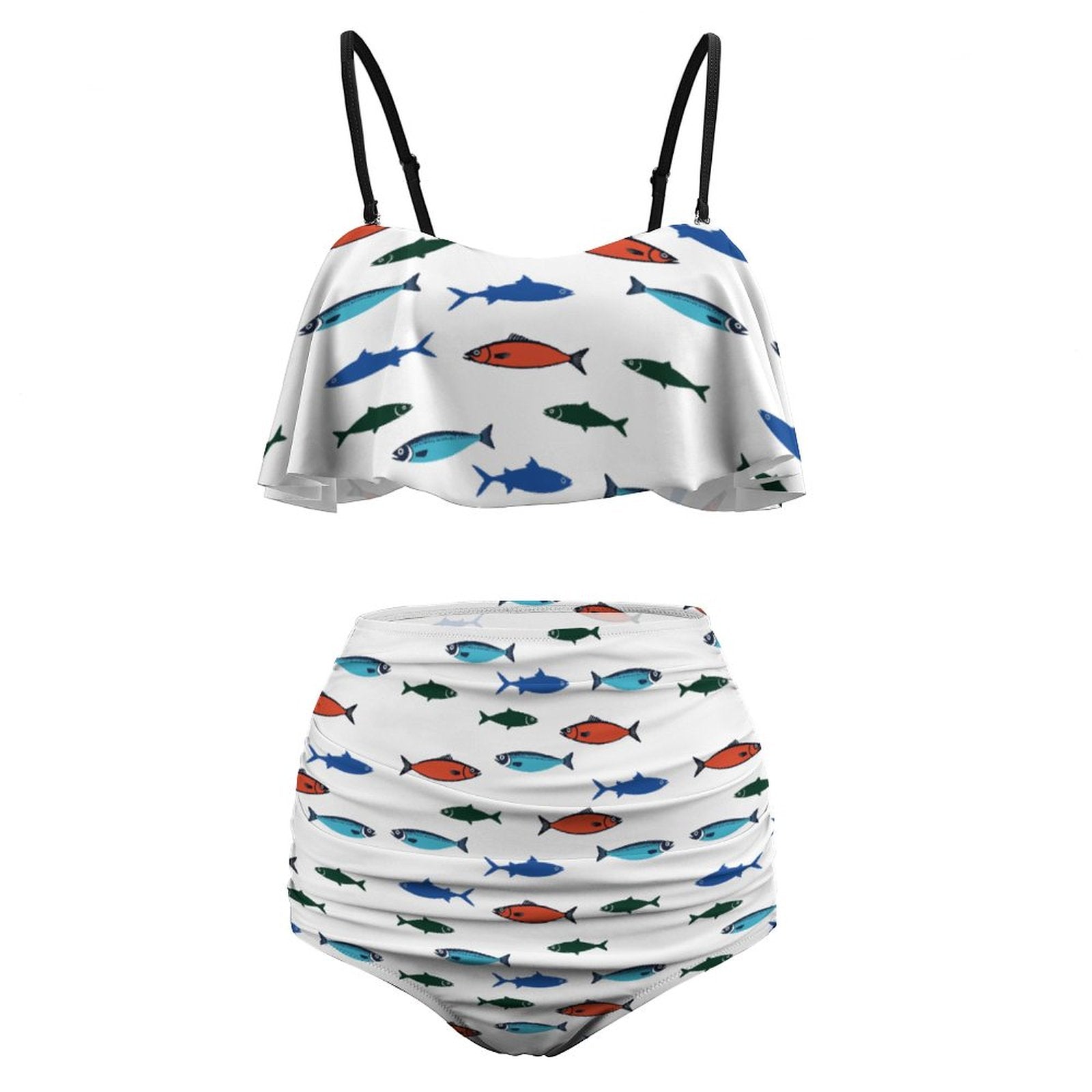 Fishy business Ruffle Tankini Swimsuit