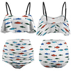 Fishy business Ruffle Tankini Swimsuit by SALE-Personal Design