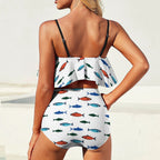 Fishy business Ruffle Tankini Swimsuit by SALE-Personal Design