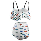 Fishy business Ruffle Tankini Swimsuit by SALE-Personal Design