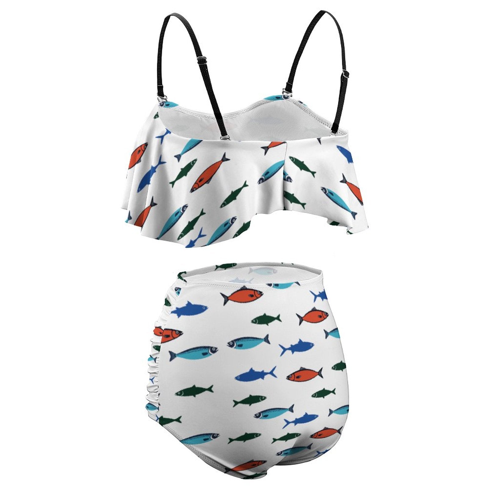 Fishy business Ruffle Tankini Swimsuit