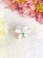 Five Petal Wildflower Ring by Ash & Rose