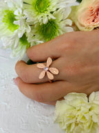 Five Petal Wildflower Ring by Ash & Rose