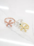 Five Petal Wildflower Ring by Ash & Rose