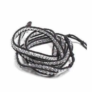 Five Wrap Leather Bracelet - Thailand Jewelry La Vie Bien Five Wrap Leather Bracelet - Thailand