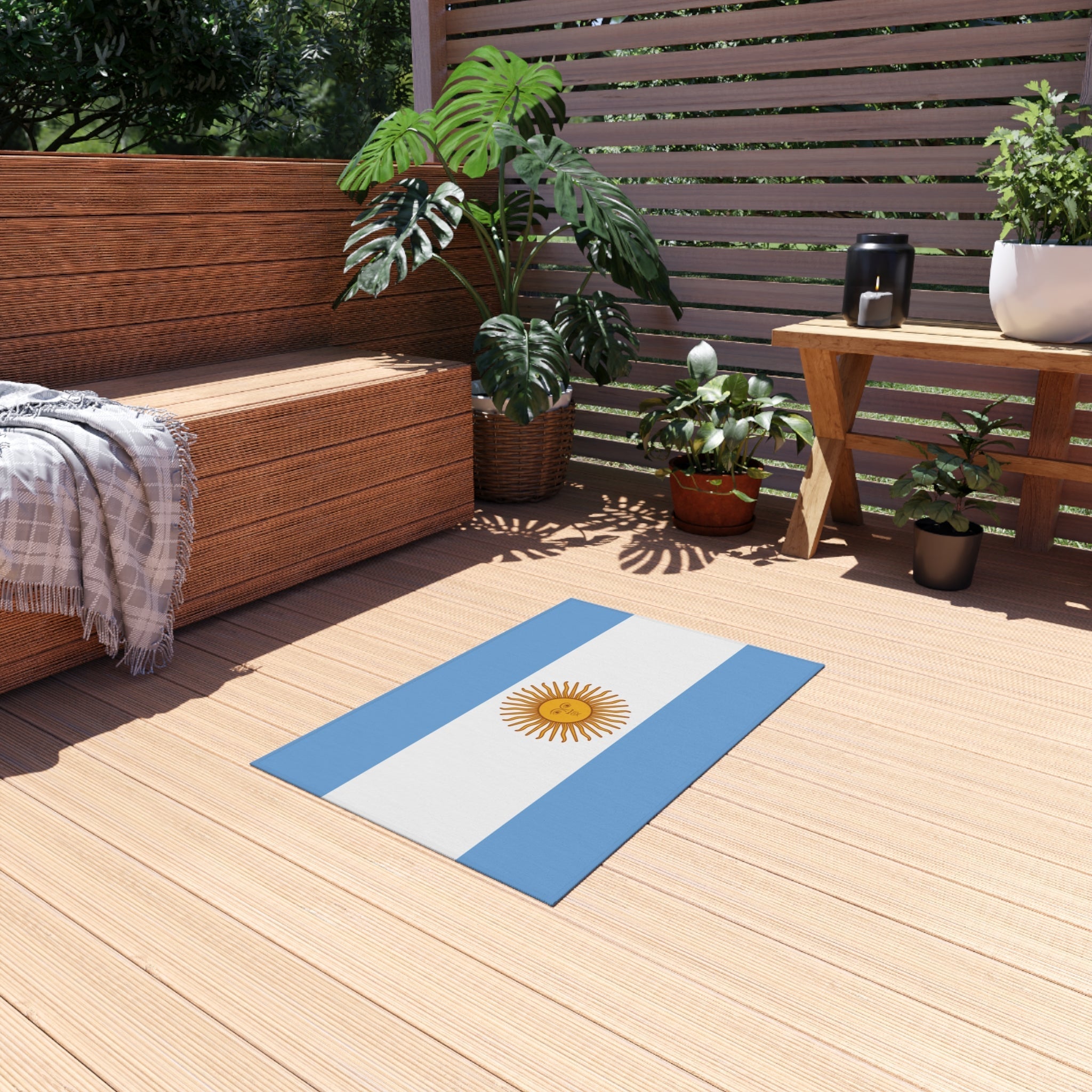 Flag Of Argentina Outdoor Non - Slip Door Mat | Copa America & FIFA Champions | 24"x36" Home Decor La Vie Bien Flag Of Argentina Outdoor Non - Slip Door Mat | Copa America & FIFA Champions | 24"x36"
