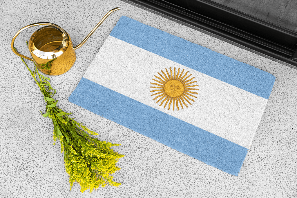 Flag Of Argentina Outdoor Non - Slip Door Mat | Copa America & FIFA Champions | 24"x36" Home Decor La Vie Bien Flag Of Argentina Outdoor Non - Slip Door Mat | Copa America & FIFA Champions | 24"x36"