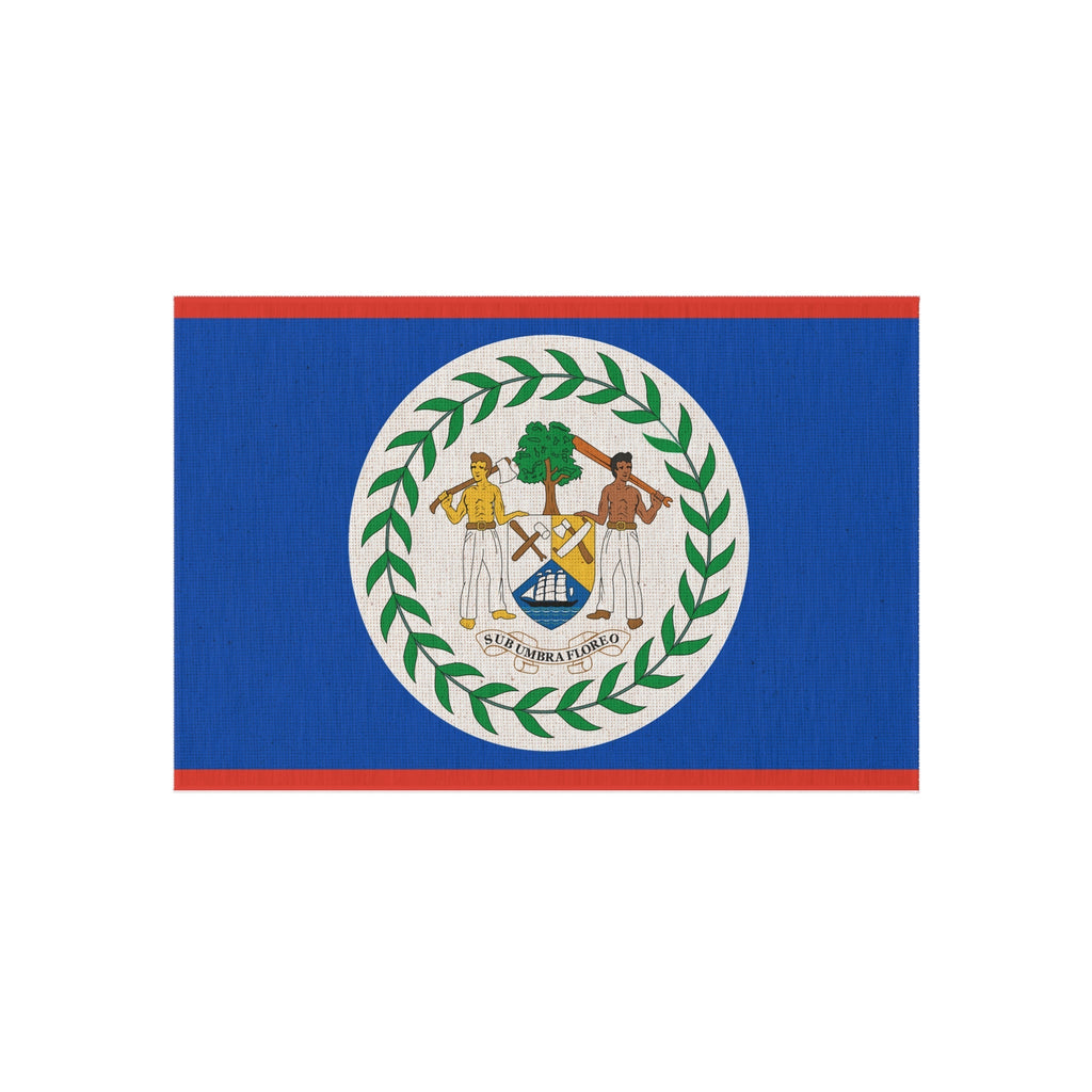 Flag Of Belize Outdoor Non - Slip Door Mat | San Ignacio | Orange Walk | Belmopan | 24"x36" Home Decor La Vie Bien Flag Of Belize Outdoor Non - Slip Door Mat | San Ignacio | Orange Walk | Belmopan | 24"x36"
