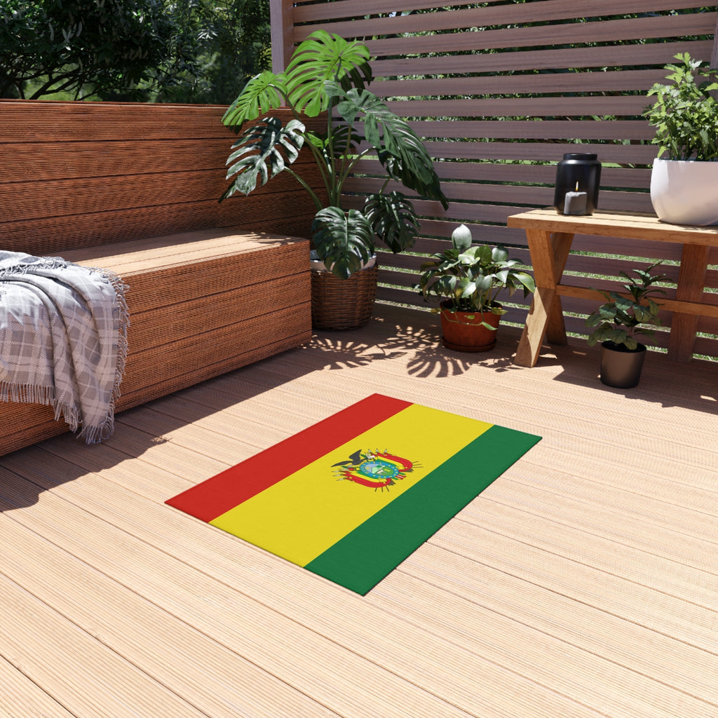 Flag Of Bolivia Outdoor Non - Slip Door Mat | Santa Cruz | El Alto | La Paz | Gift for Bolivians | 24"x36" Home Decor La Vie Bien Flag Of Bolivia Outdoor Non - Slip Door Mat | Santa Cruz | El Alto | La Paz | Gift for Bolivians | 24"x36"
