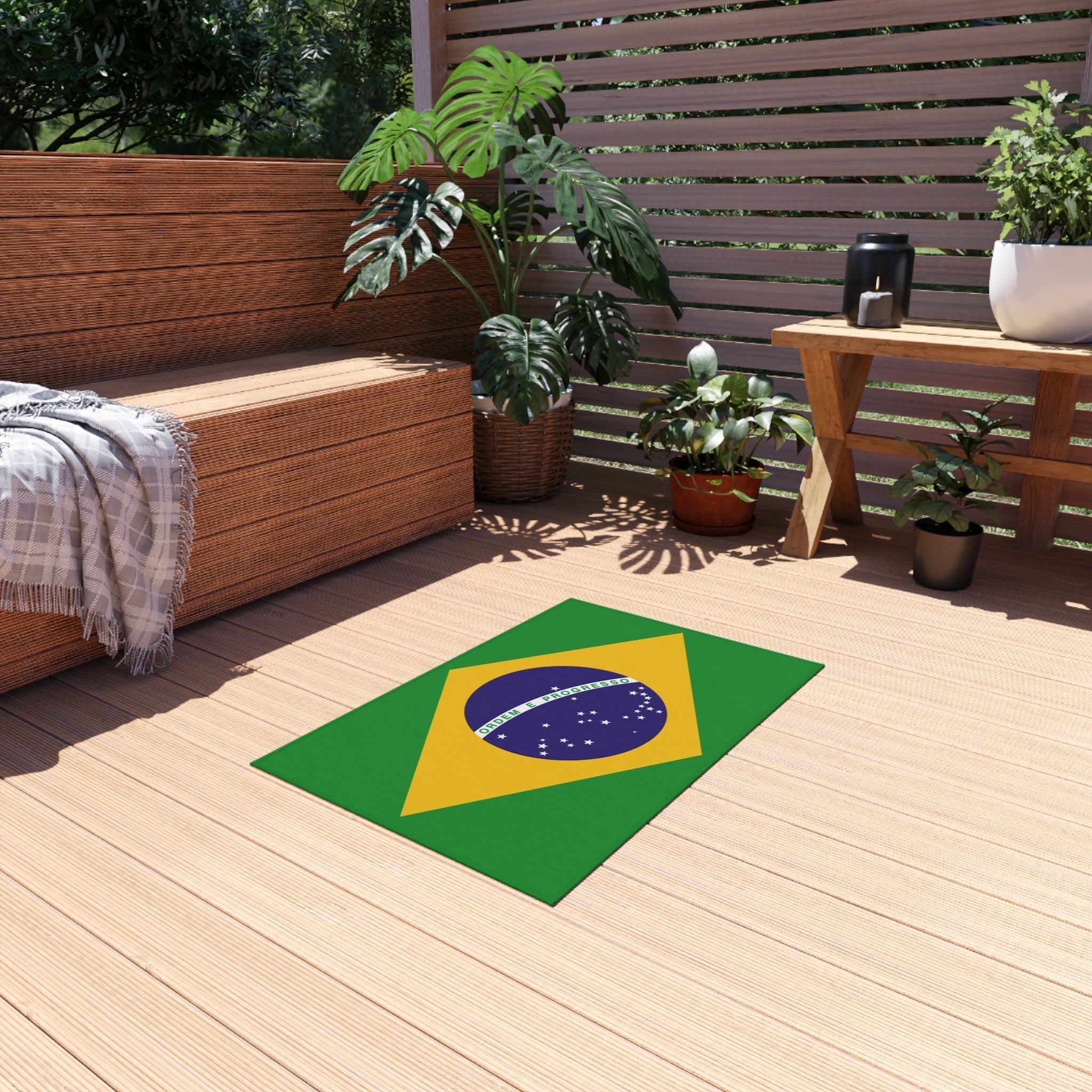 Flag Of Brazil Outdoor Non - Slip Door Mat | Sao Paulo | Rio de Janeiro | Brasilia | Gift for Brazilians | 24"x36" Home Decor La Vie Bien Flag Of Brazil Outdoor Non - Slip Door Mat | Sao Paulo | Rio de Janeiro | Brasilia | Gift for Brazilians | 24"x36"