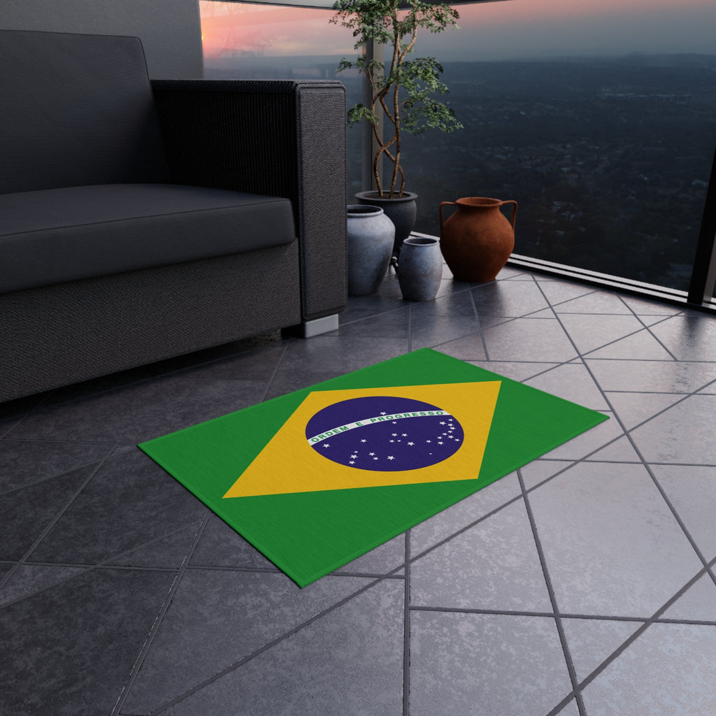 Flag Of Brazil Outdoor Non - Slip Door Mat | Sao Paulo | Rio de Janeiro | Brasilia | Gift for Brazilians | 24"x36" Home Decor La Vie Bien Flag Of Brazil Outdoor Non - Slip Door Mat | Sao Paulo | Rio de Janeiro | Brasilia | Gift for Brazilians | 24"x36"
