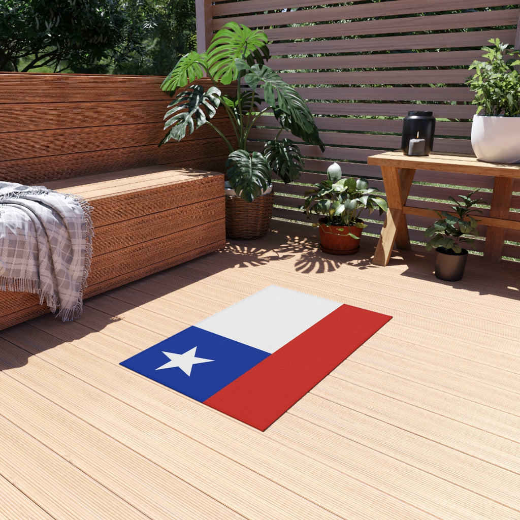 Flag Of Chile Outdoor Non - Slip Door Mat | Santiago | Puente Alto | Antofagasta | Gift for Chileans | 24"x36" Home Decor La Vie Bien Flag Of Chile Outdoor Non - Slip Door Mat | Santiago | Puente Alto | Antofagasta | Gift for Chileans | 24"x36"