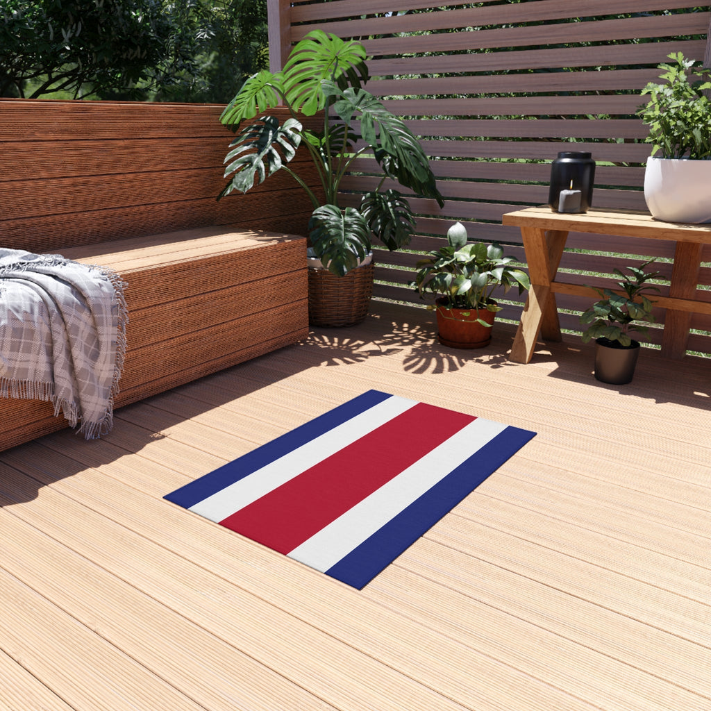 Flag Of Costa Rica Outdoor Non - Slip Door Mat | Copa America | 24"x36" Home Decor La Vie Bien Flag Of Costa Rica Outdoor Non - Slip Door Mat | Copa America | 24"x36"