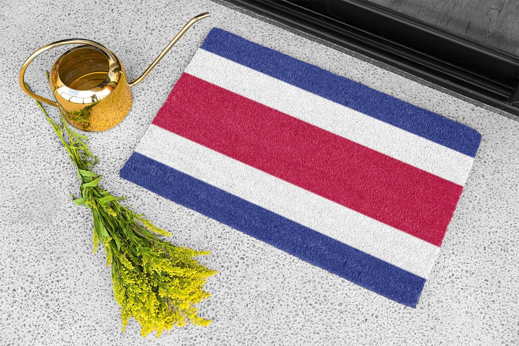 Flag Of Costa Rica Outdoor Non - Slip Door Mat | Copa America | 24"x36" Home Decor La Vie Bien Flag Of Costa Rica Outdoor Non - Slip Door Mat | Copa America | 24"x36"