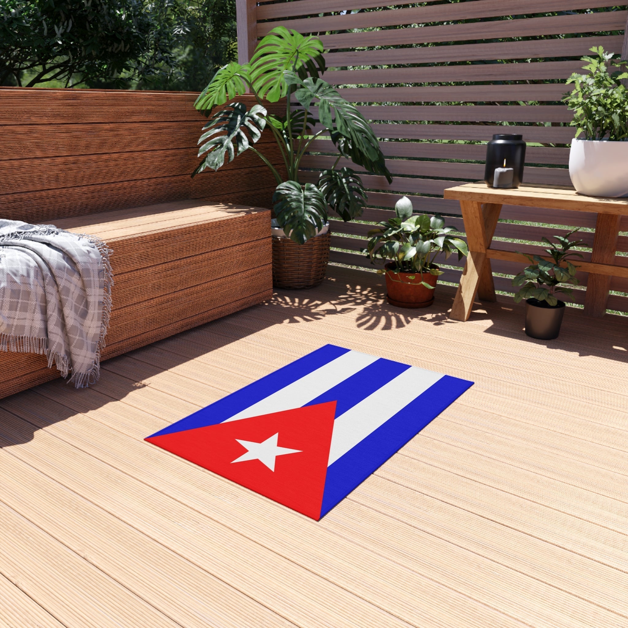 Flag Of Cuba Outdoor Non - Slip Door Mat | Copa America | 24"x36" Home Decor La Vie Bien Flag Of Cuba Outdoor Non - Slip Door Mat | Copa America | 24"x36"