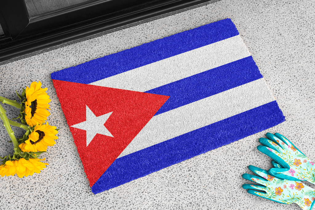 Flag Of Cuba Outdoor Non - Slip Door Mat | Copa America | 24"x36" Home Decor La Vie Bien Flag Of Cuba Outdoor Non - Slip Door Mat | Copa America | 24"x36"