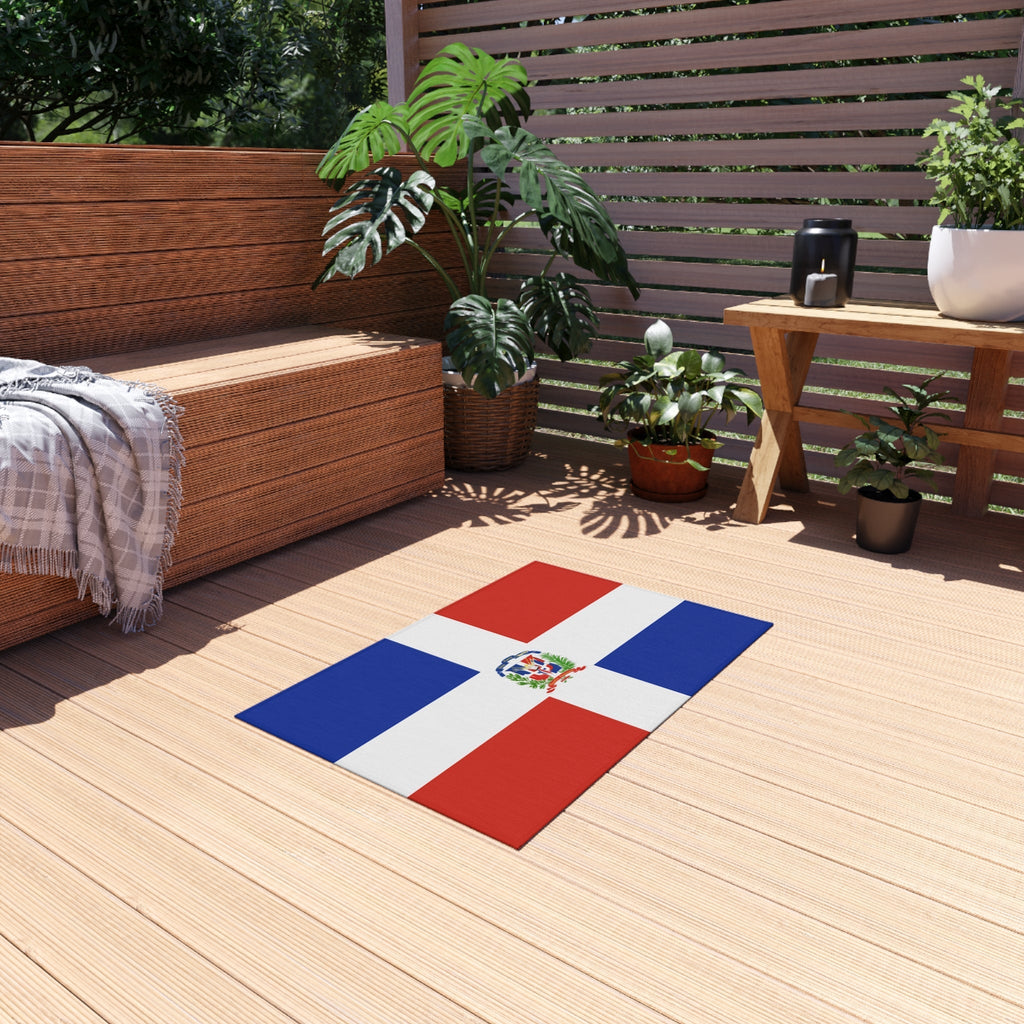 Flag Of Dominican Republic Outdoor Non - Slip Door Mat | Copa America | 24"x36" Home Decor La Vie Bien Flag Of Dominican Republic Outdoor Non - Slip Door Mat | Copa America | 24"x36"